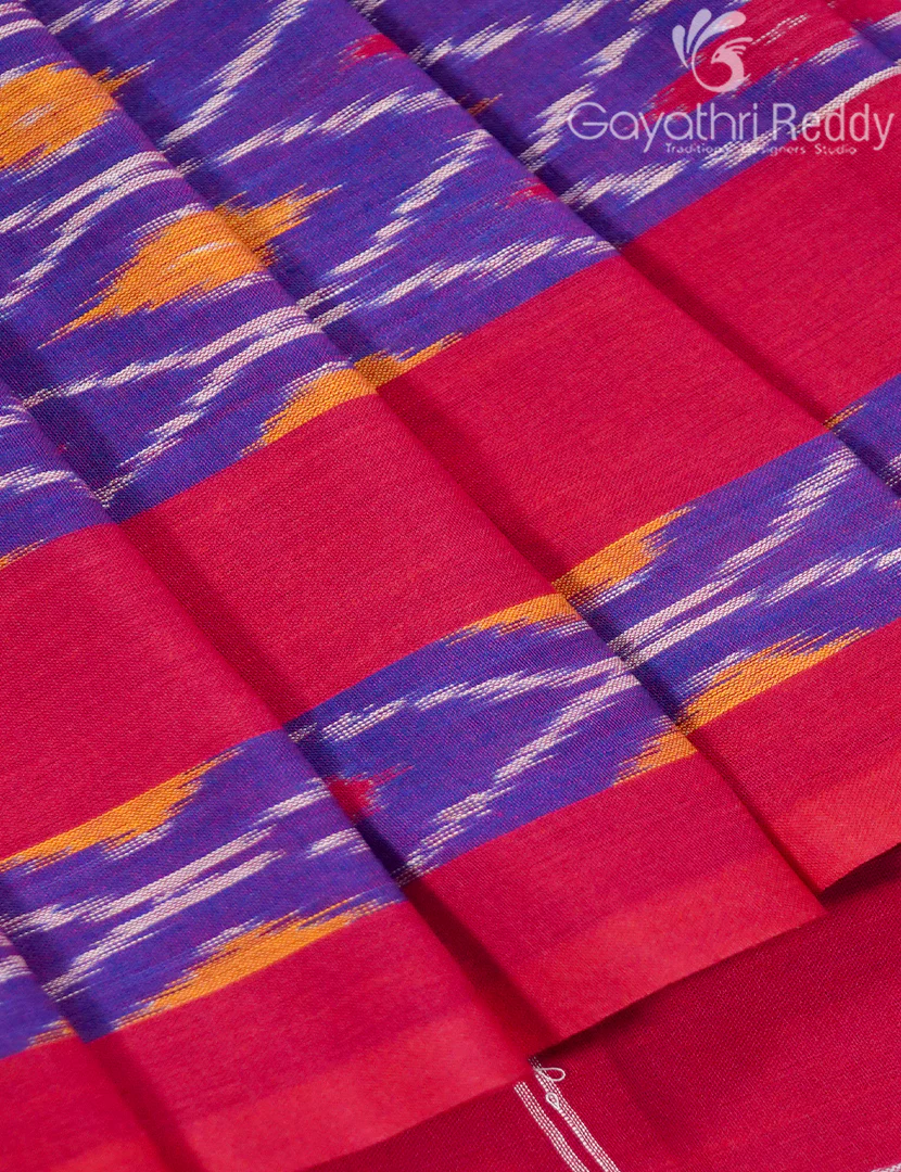 PURE IKKAT COTTON SAREE (N.B)-IKC1140 - Image 3