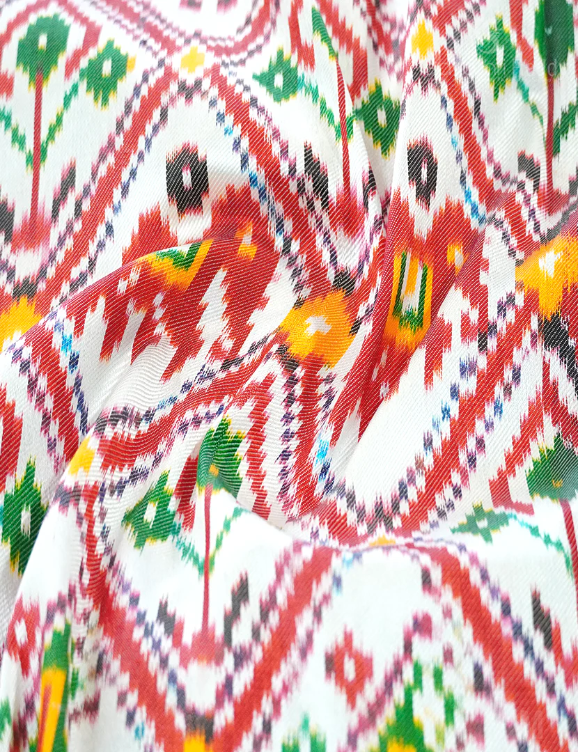 PURE TWILL IKKAT PATTU-IP727 - Image 5