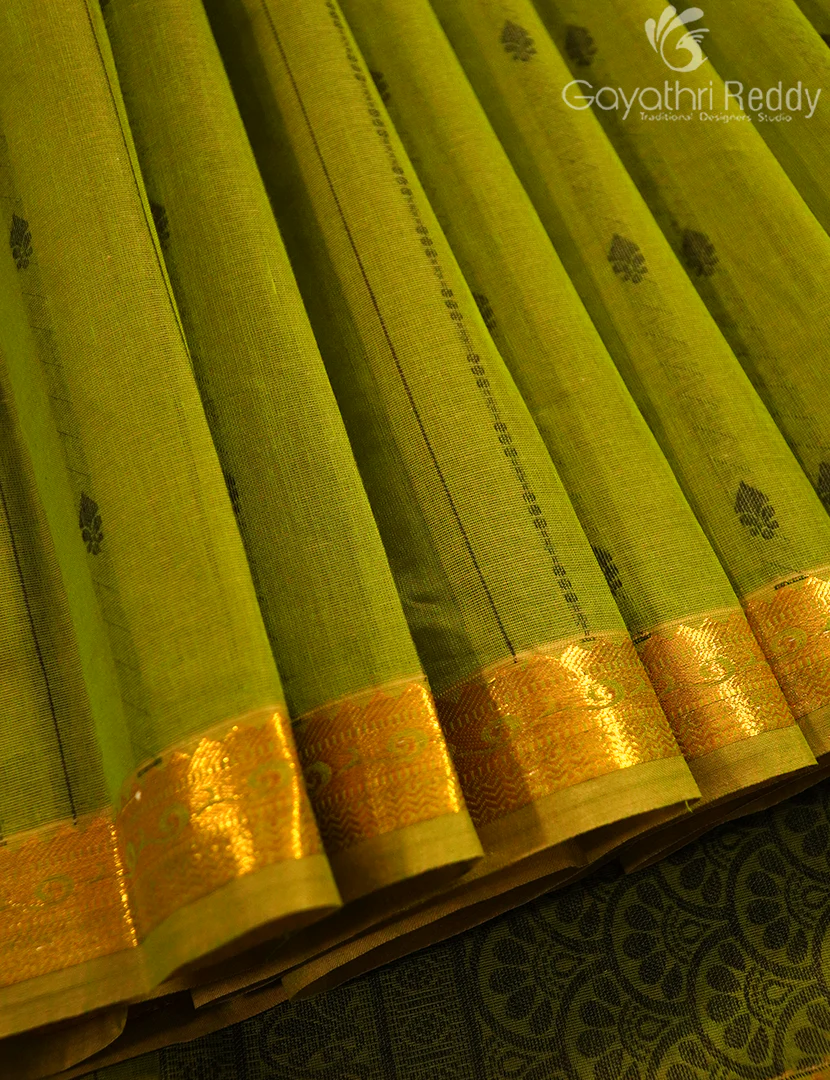 PURE KANCHI COTTON RICH PALLU-KC3060 - Image 4