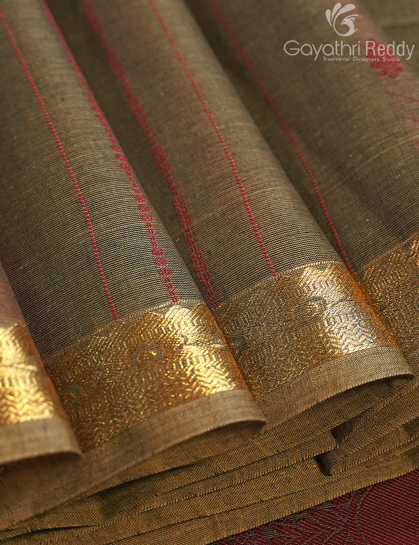 PURE KANCHI COTTON RICH PALLU-KC3070 - Image 4