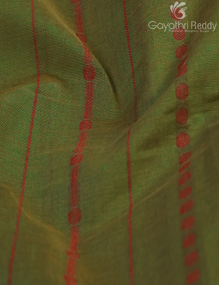 PURE KANCHI COTTON RICH PALLU-KC3084 - Image 5