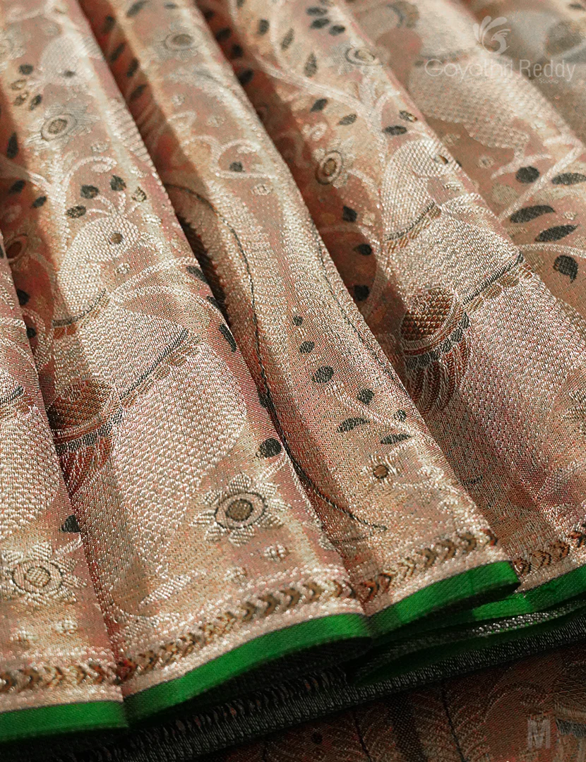 PURE KANCHI PATTU (4.G) BRIDAL SAREE-BKP1880 - Image 3