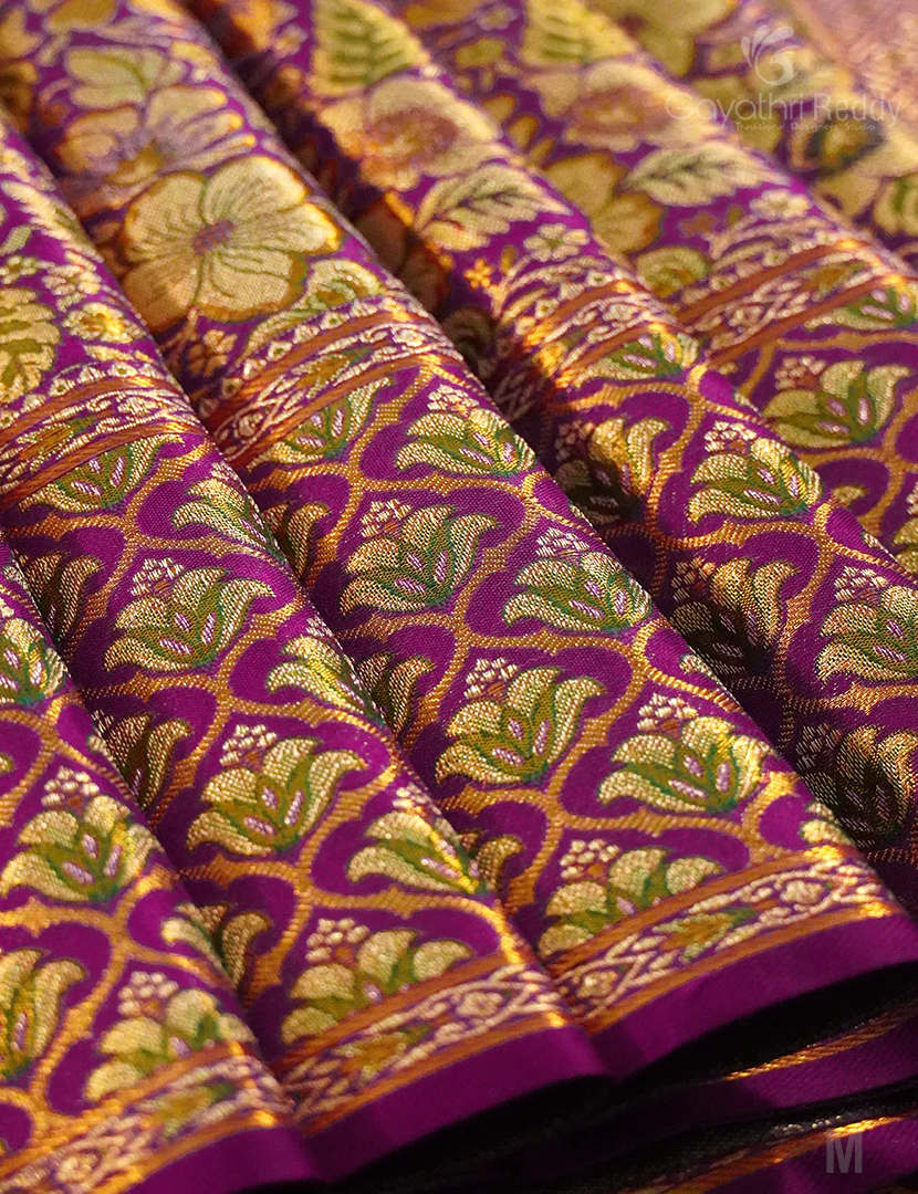 PURE KANCHI PATTU (4.G) BRIDAL SAREE-BKP1882 - Image 3
