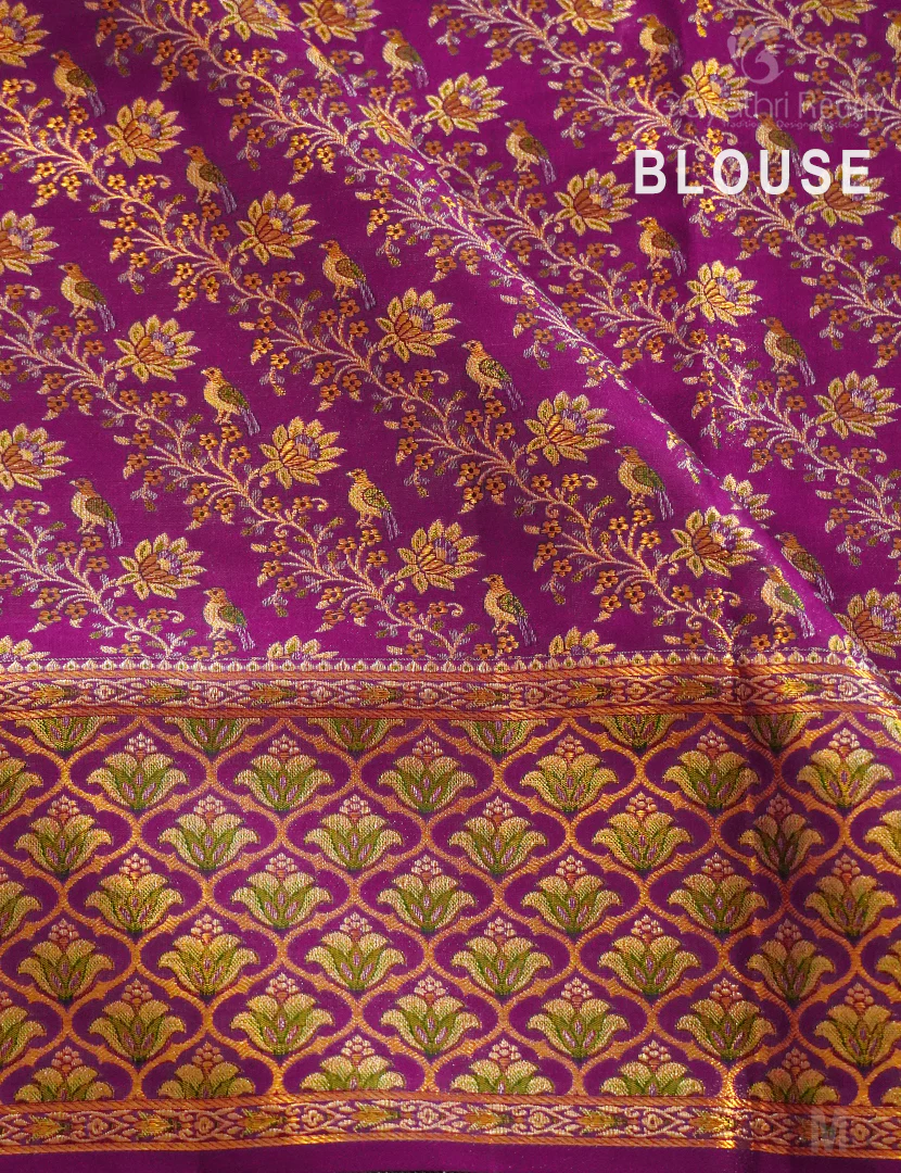 PURE KANCHI PATTU (4.G) BRIDAL SAREE-BKP1882 - Image 4
