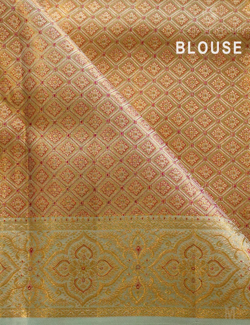 PURE KANCHI PATTU (4.G) BRIDAL SAREE-BKP1885 - Image 4
