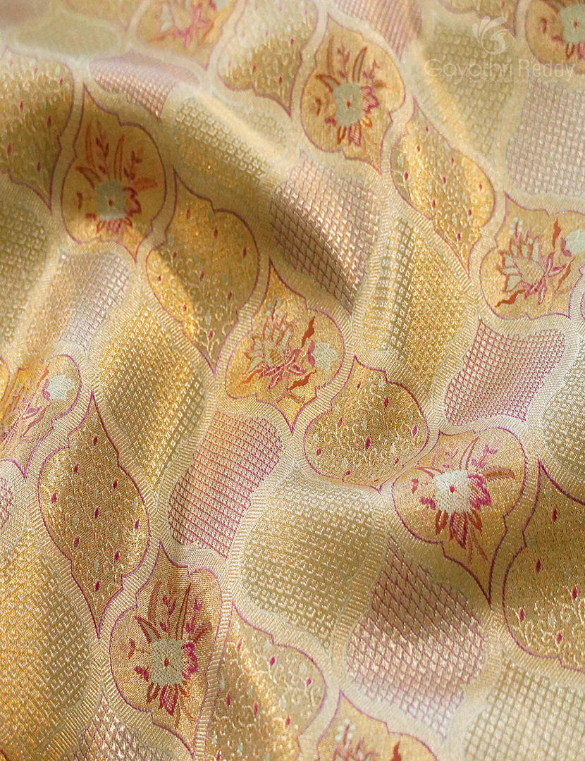 PURE KANCHI PATTU (4.G) BRIDAL SAREE-BKP1885 - Image 5