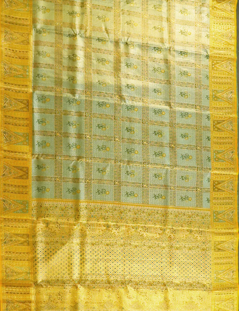 PURE KANCHI PATTU (4.G) BRIDAL SAREE-BKP1888 - Image 2