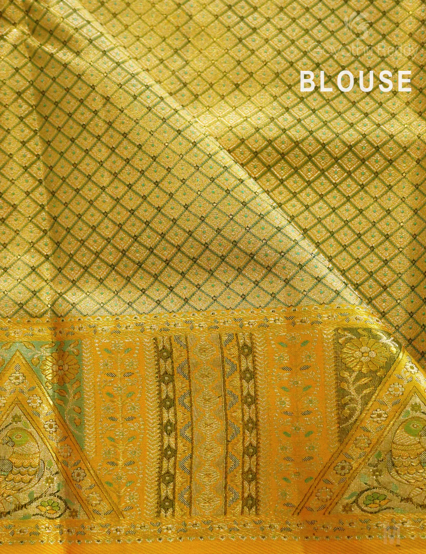 PURE KANCHI PATTU (4.G) BRIDAL SAREE-BKP1888 - Image 4