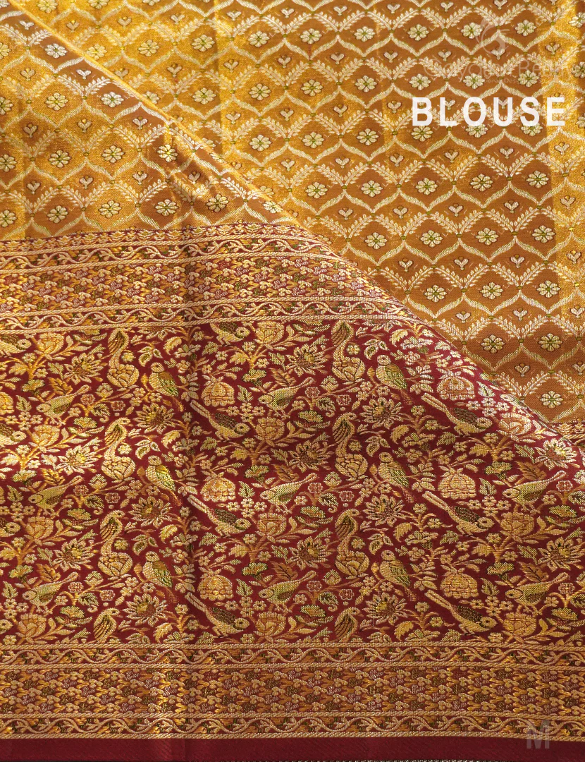 PURE KANCHI PATTU (4.G) BRIDAL SAREE-BKP1890 - Image 4