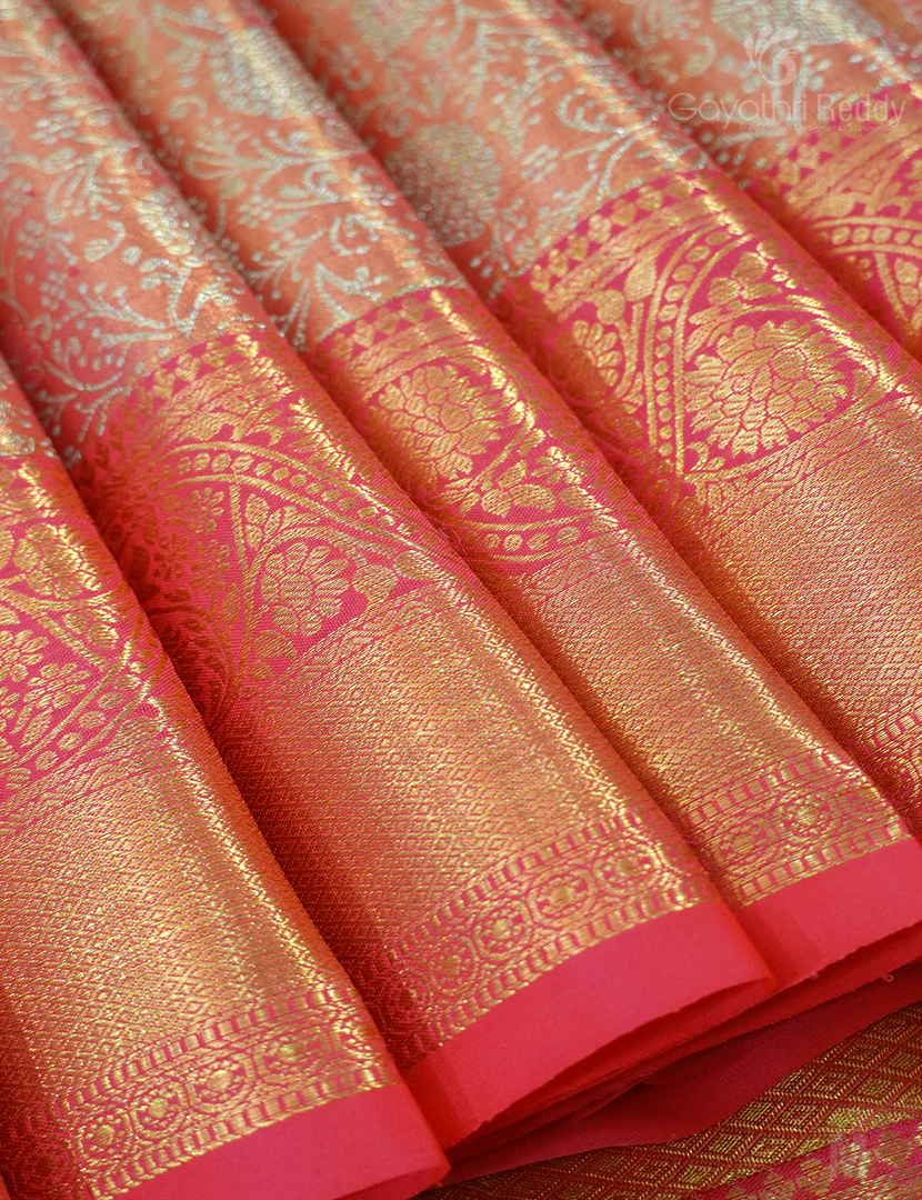 PURE KANCHI PATTU BRIDAL SAREE-BKP1908 - Image 3