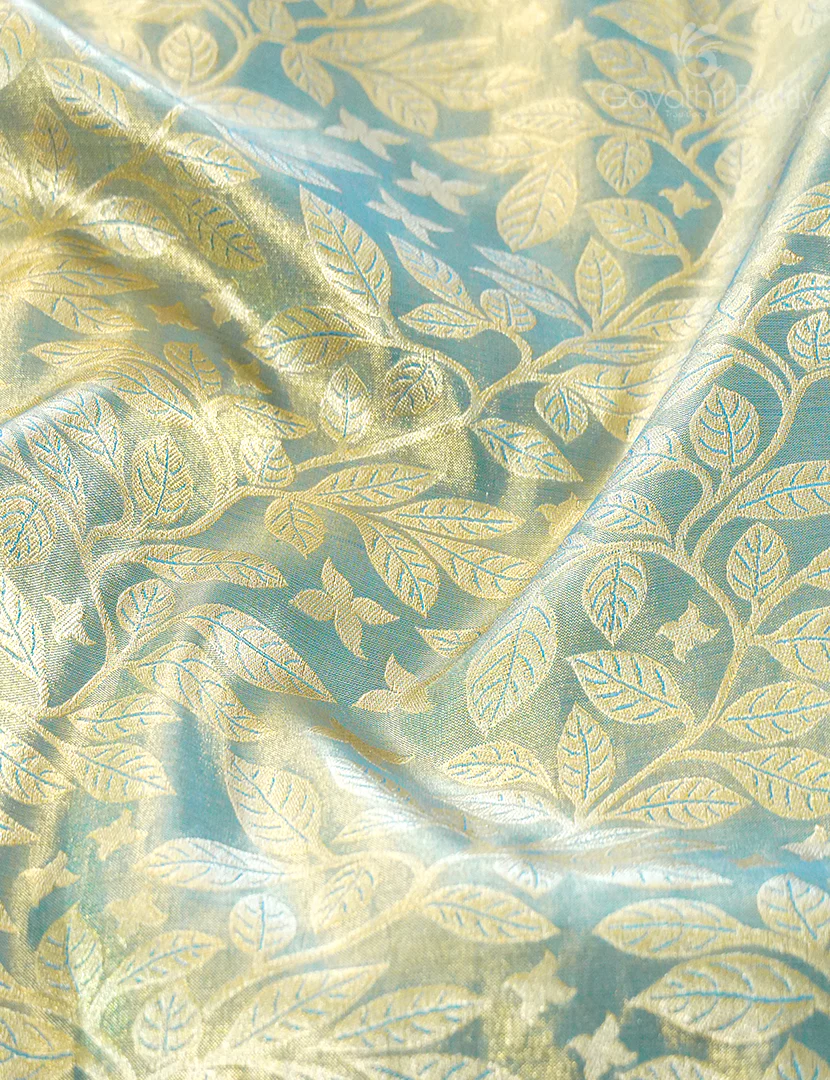 PURE KANCHI PATTU TISSUE SAREE-KP7522 - Image 5
