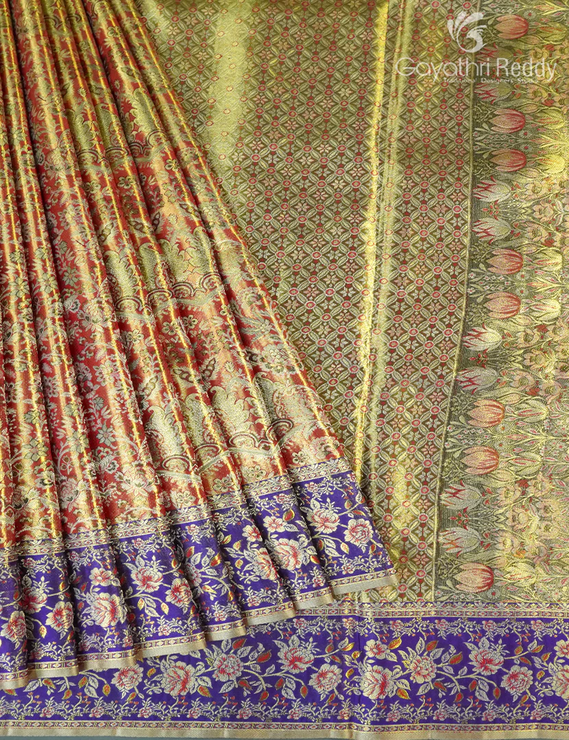 PURE KANCHI TISSUE SAREE-KP8565 - Image 2