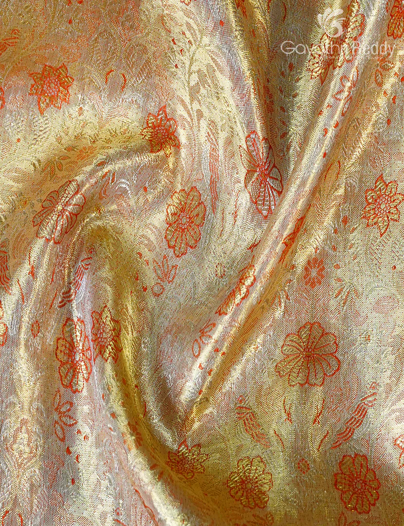 PURE KANCHI TISSUE SAREE-KP8570 - Image 5