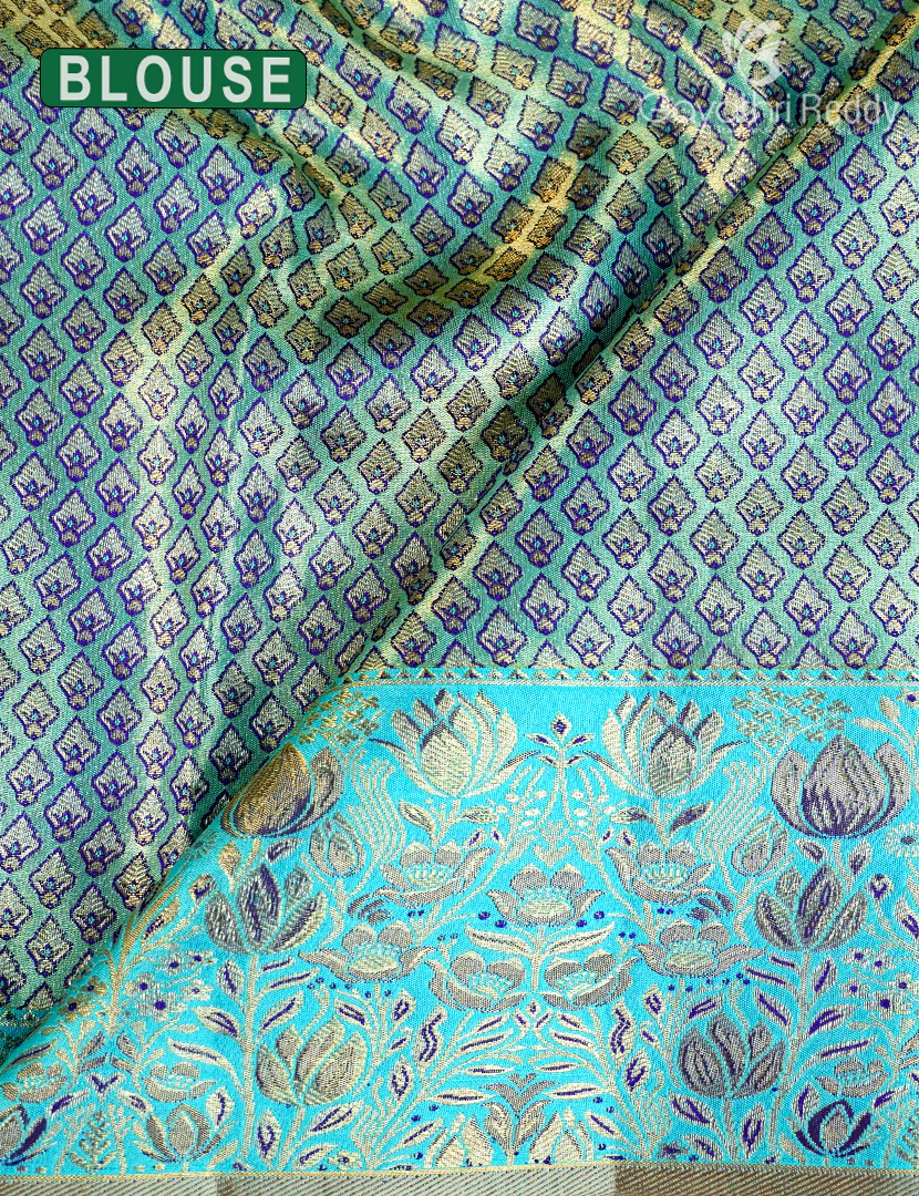 PURE KANCHI TISSUE SAREE-KP8574 - Image 3