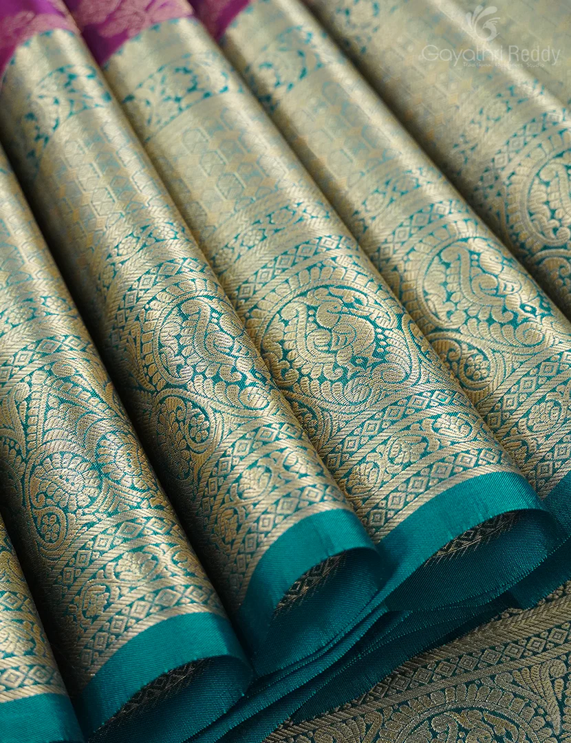 PURE KANCHI VINTAGE SAREE-PKV104 - Image 4