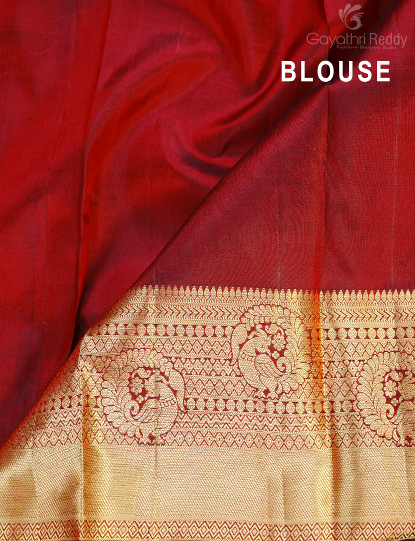 PURE KANCHI VINTAGE SAREE-PKV129 - Image 3
