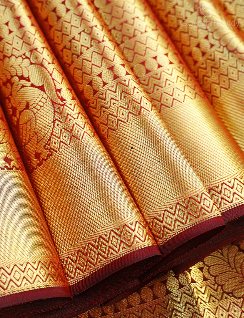 PURE KANCHI VINTAGE SAREE-PKV129 - Image 4