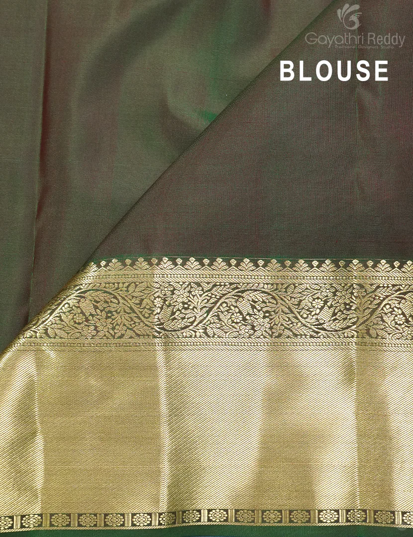 PURE KANCHI VINTAGE SAREE-PKV134 - Image 3
