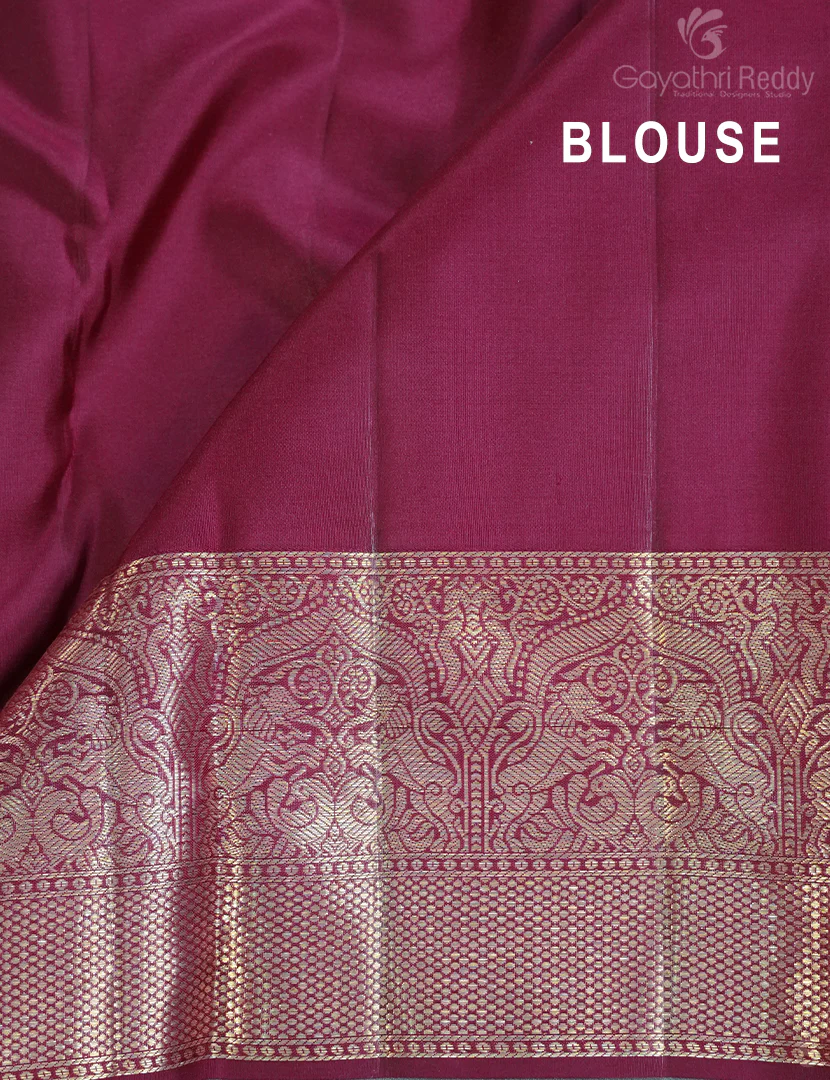 PURE KANCHI VINTAGE SAREE-PKV144 - Image 3