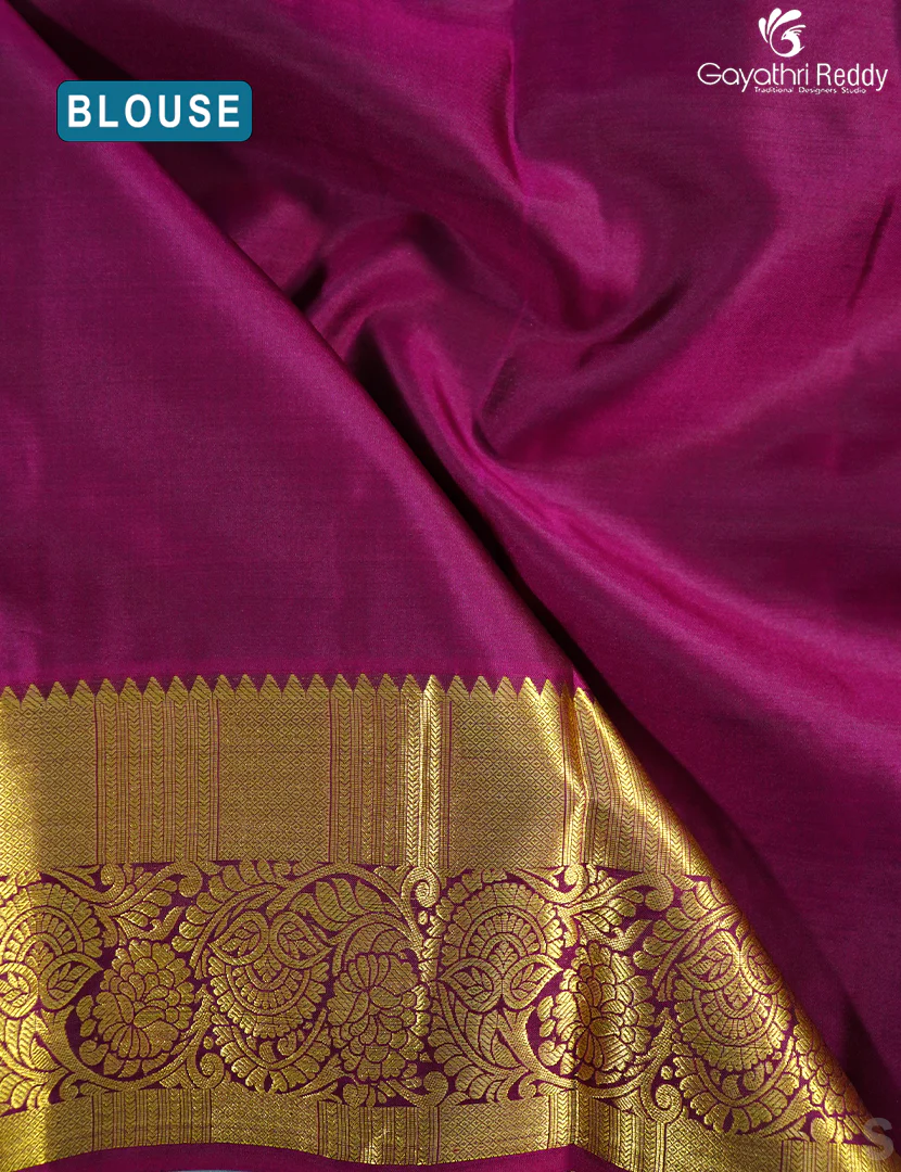 PURE KANCHI VINTAGE SAREE-PKV169 - Image 3