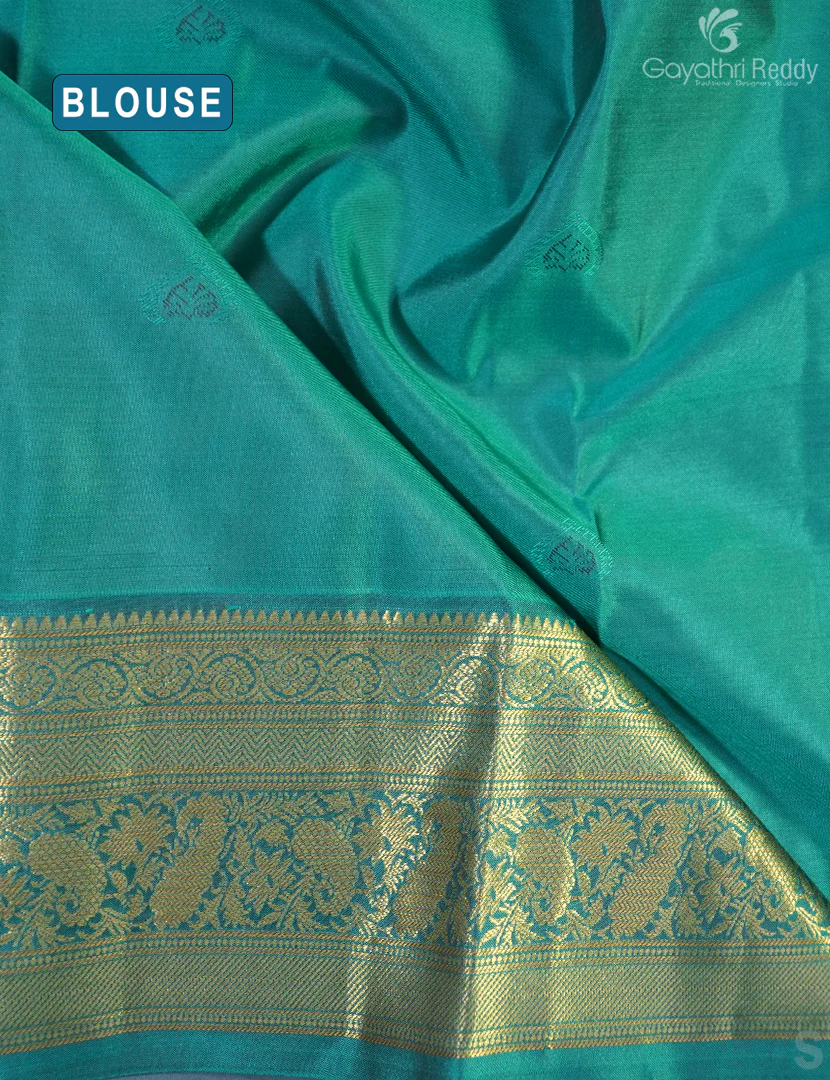 PURE KANCHI VINTAGE SAREE-PKV174 - Image 3