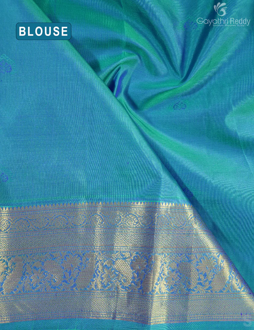PURE KANCHI VINTAGE SAREE-PKV175 - Image 3