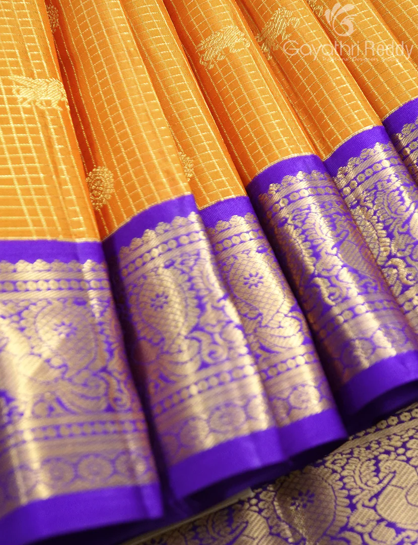 PURE KANCHI VINTAGE SAREE-PKV205 - Image 4