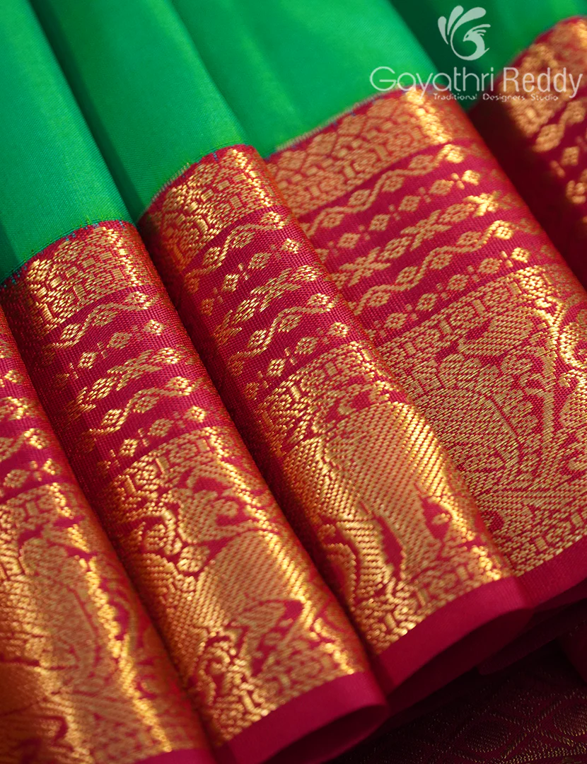 PURE KANCHI VINTAGE SAREE-PKV257 - Image 4