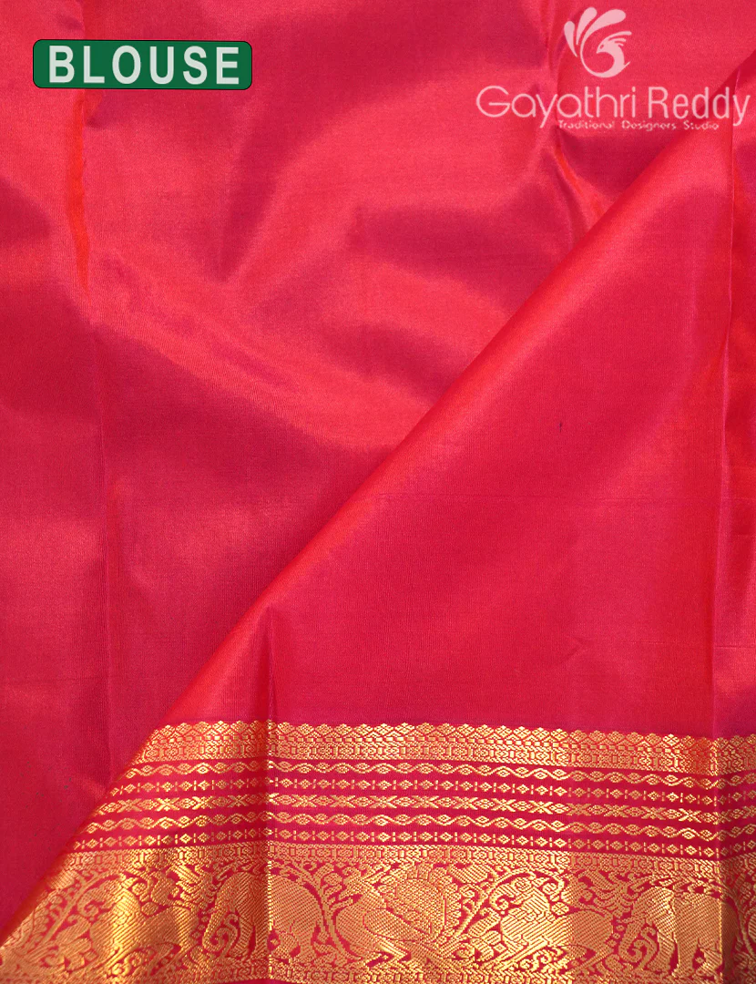 PURE KANCHI VINTAGE SAREE-PKV266 - Image 3