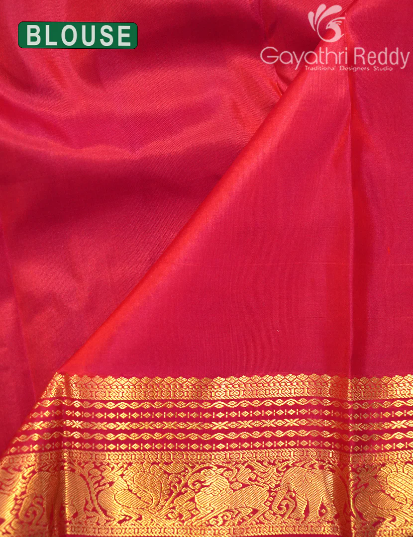 PURE KANCHI VINTAGE SAREE-PKV267 - Image 3