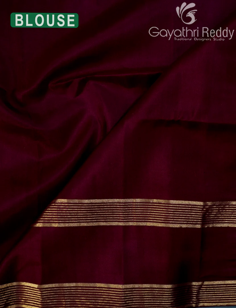 PURE KANCHI VINTAGE SAREE-PKV349 - Image 3