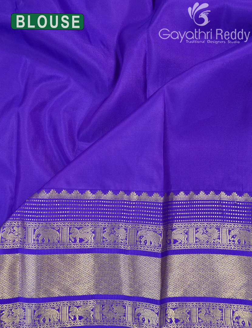 PURE KANCHI VINTAGE SAREE-PKV368 - Image 3