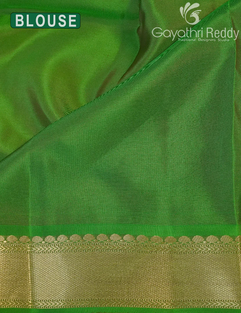 PURE KANCHI VINTAGE SAREE-PKV379 - Image 3