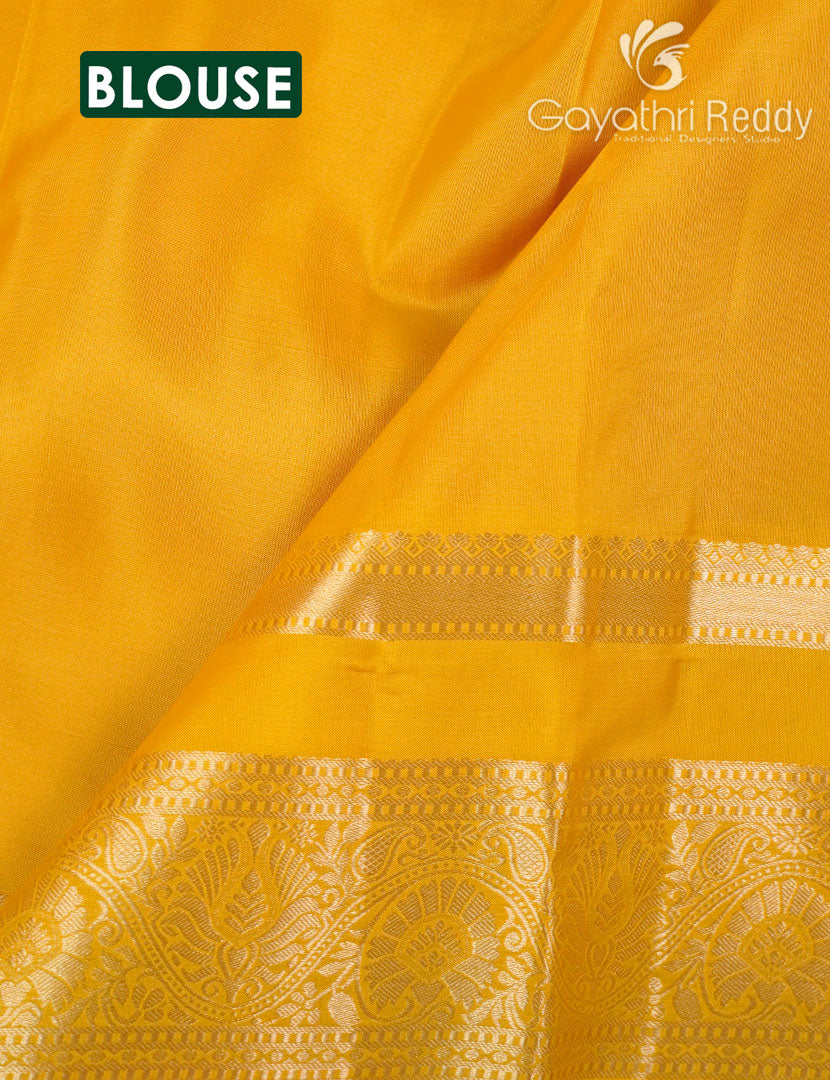 PURE KANCHI VINTAGE SAREE-PKV499 - Image 3