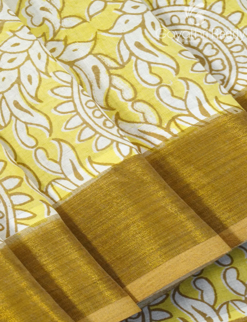 PURE KERALA COTTON PRINTED SAREES-CP19 - Image 4