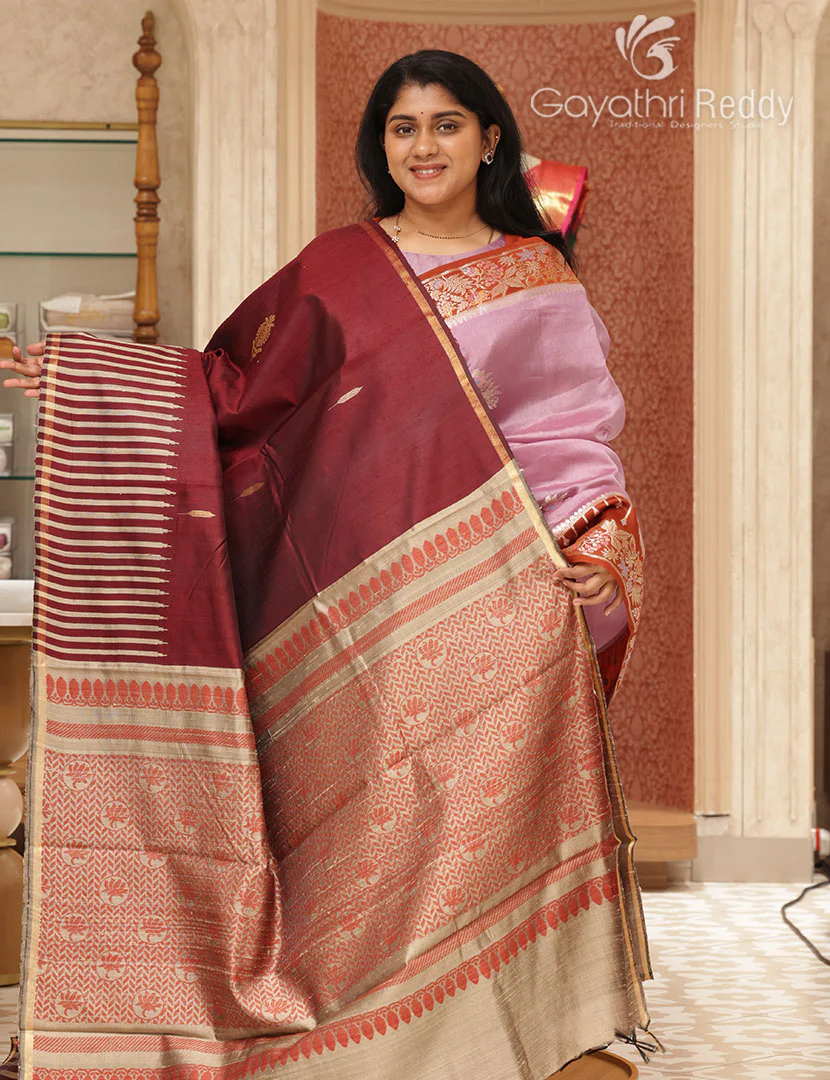 PURE KHADI PATTU SAREE-KHP1301
