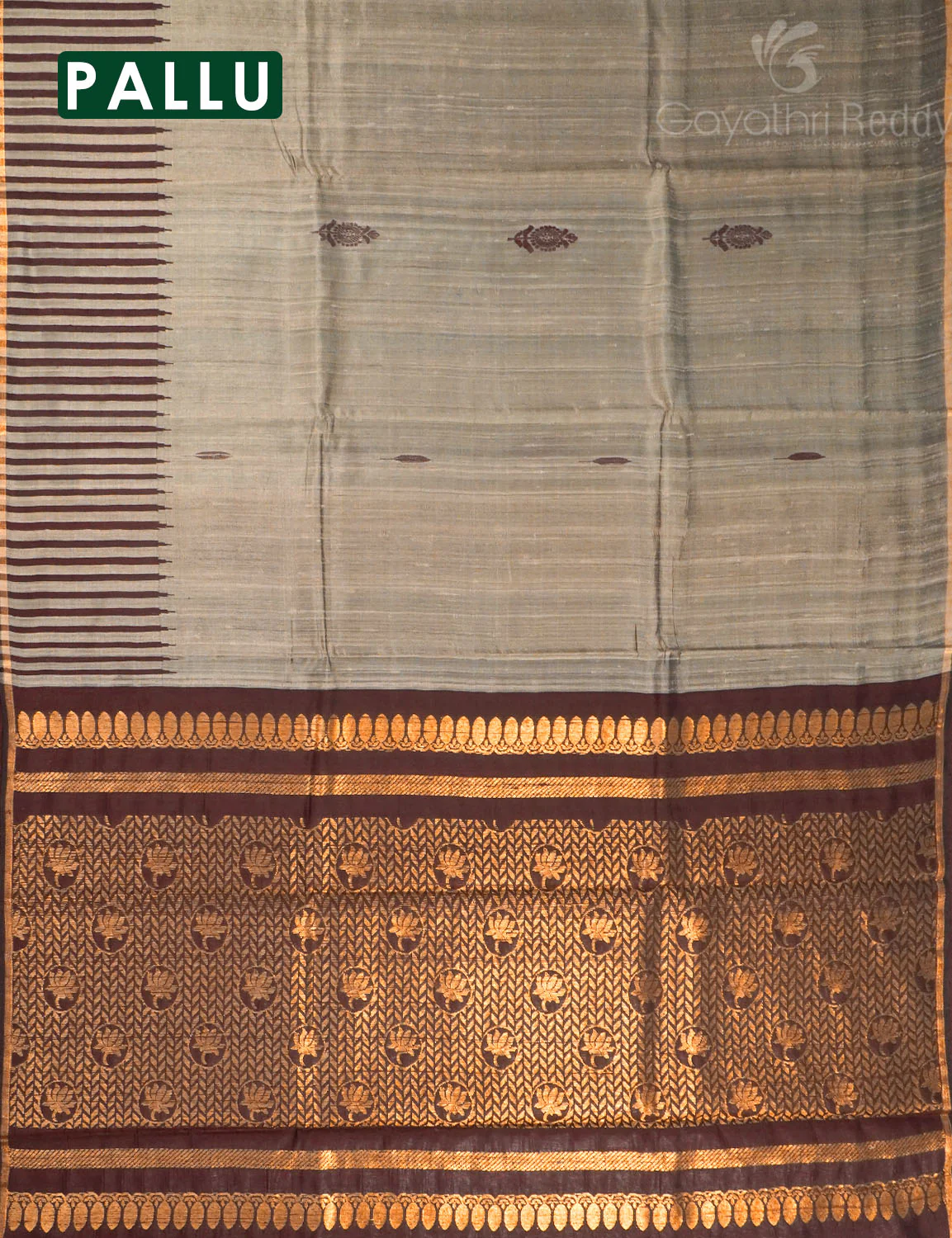 PURE KHADI PATTU SAREE-KHP1303 - Image 3