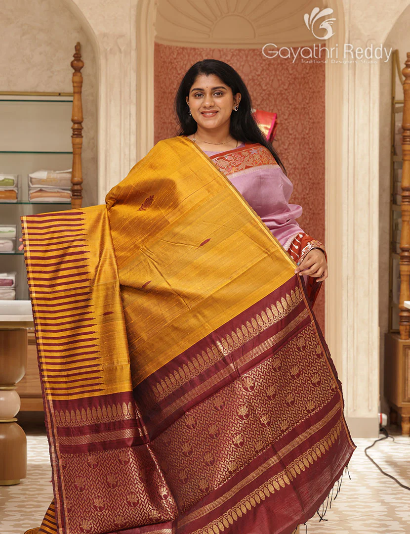 PURE KHADI PATTU SAREE-KHP1304