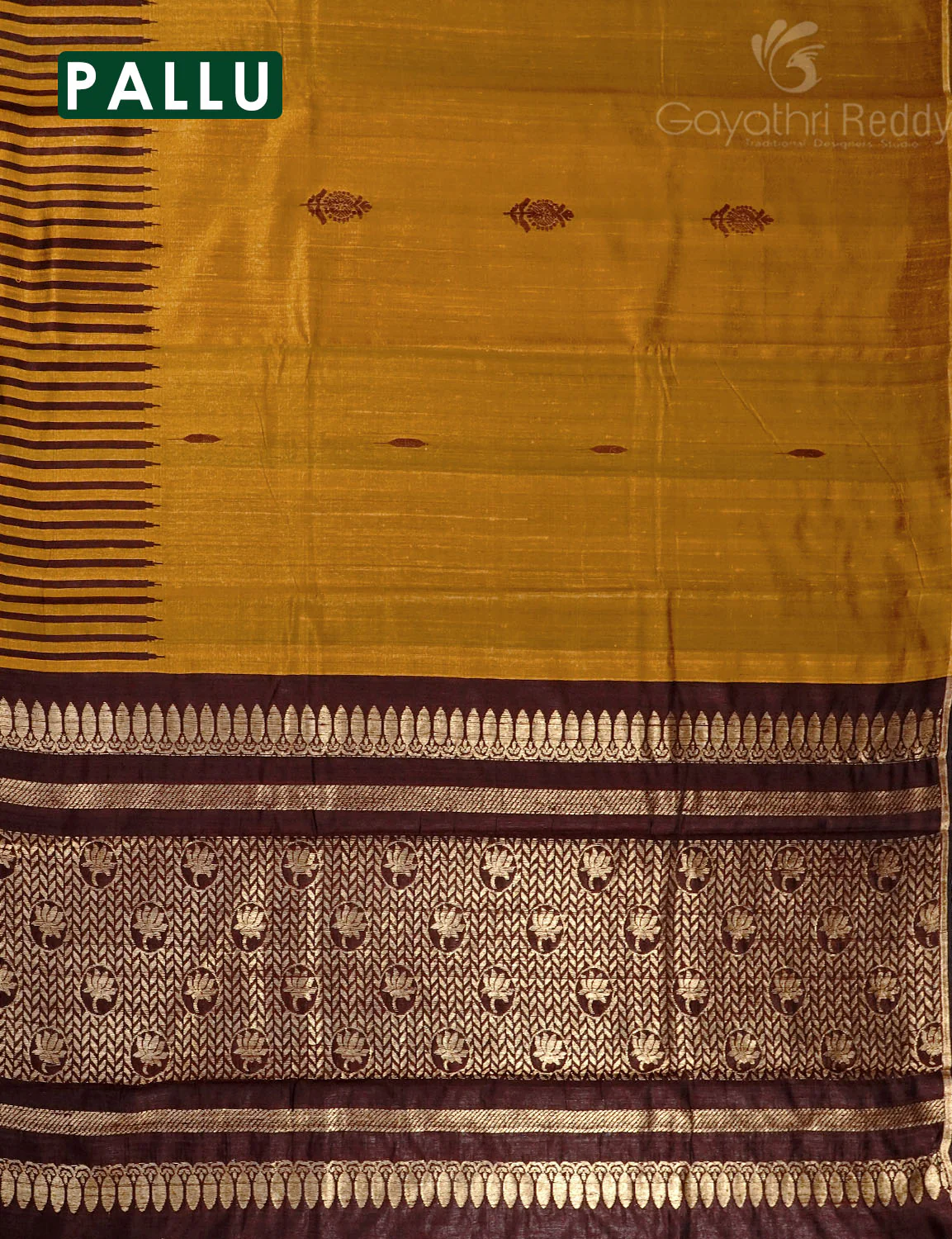 PURE KHADI PATTU SAREE-KHP1304 - Image 3