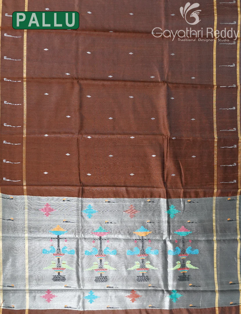 PURE KHADI PATTU SAREE-KHP1338 - Image 2