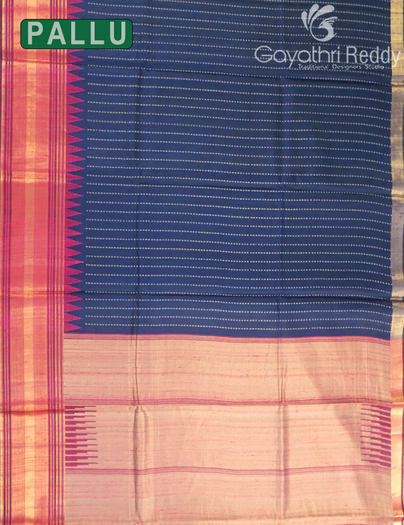 PURE KHADI PATTU SAREE-KHP1356 - Image 3