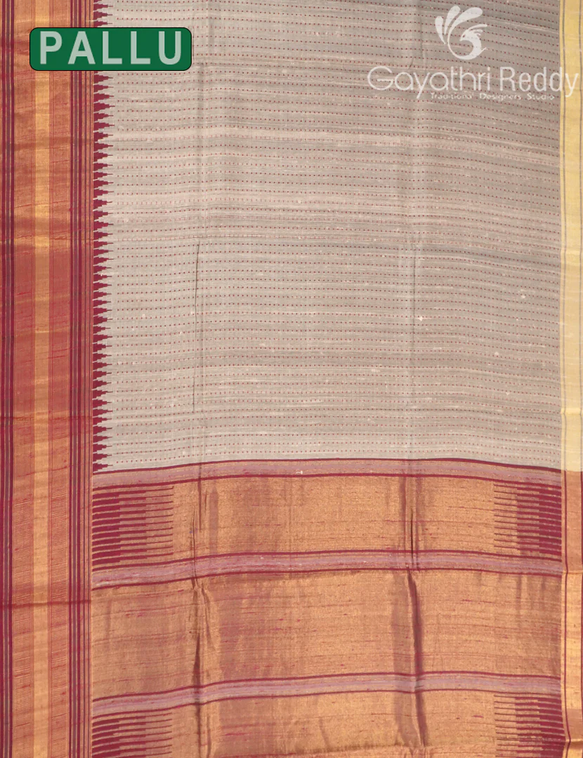 PURE KHADI PATTU SAREE-KHP1367 - Image 2