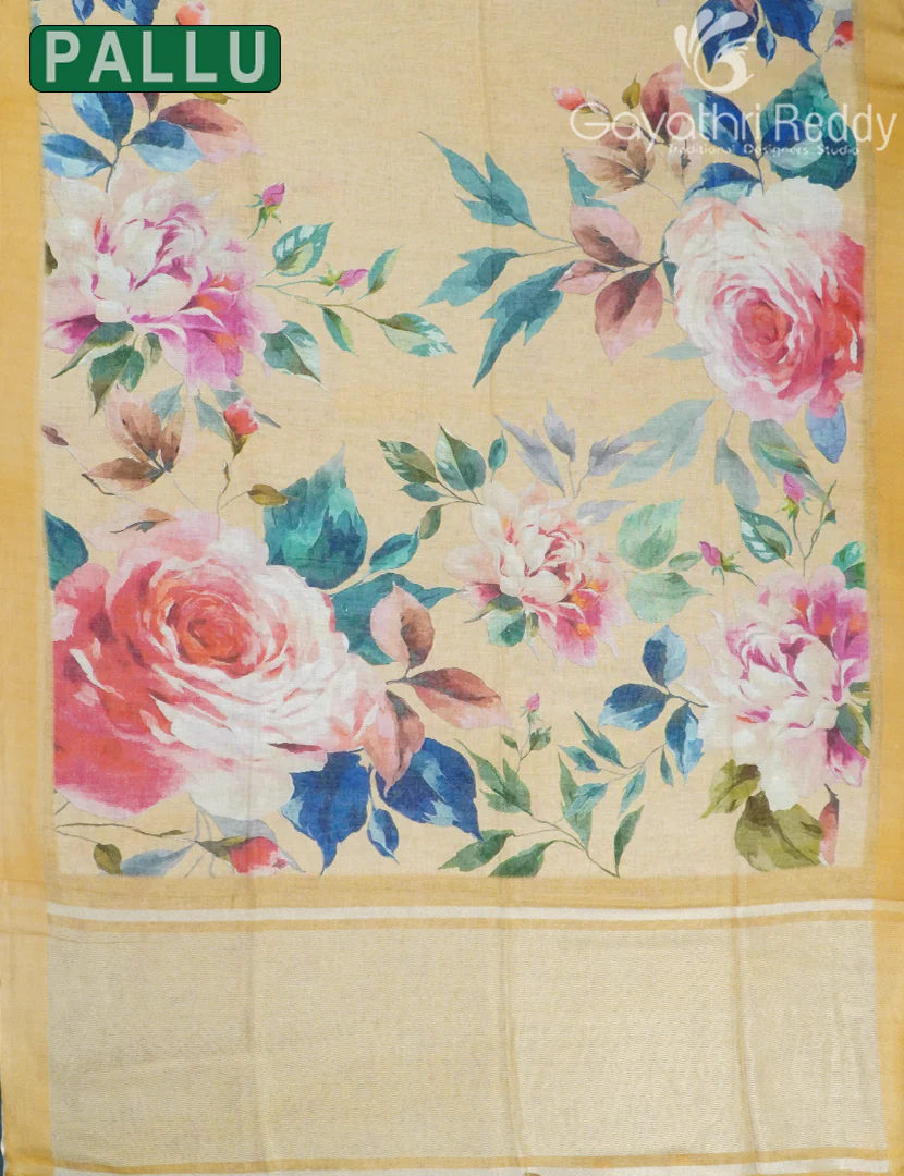 PURE LINEN SAREE-L1433 - Image 3