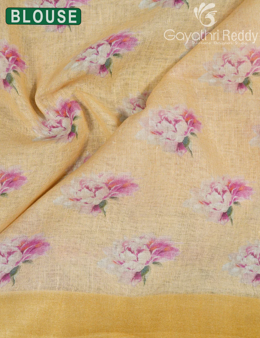 PURE LINEN SAREE-L1433 - Image 4
