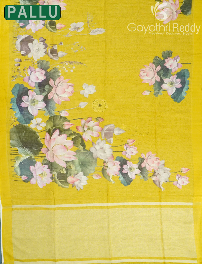PURE LINEN SAREE-L1439 - Image 3