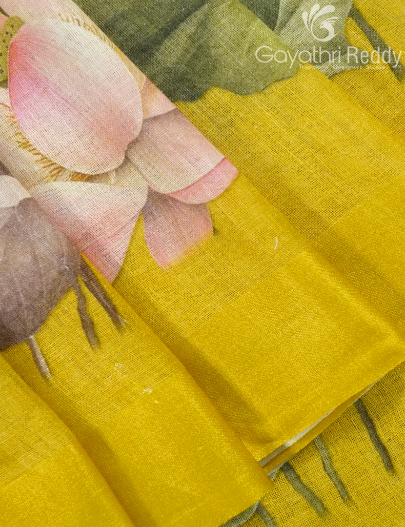 PURE LINEN SAREE-L1439 - Image 5