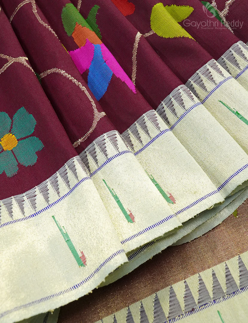 PURE  PAITHANI PATTU SAREE-PSS585 - Image 4