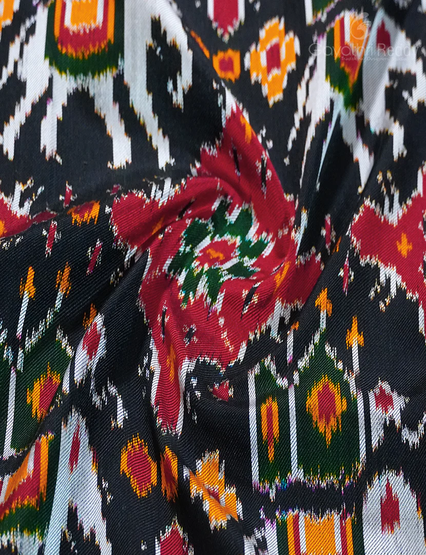 PURE TWILL IKKAT PATTU-IP721 - Image 5