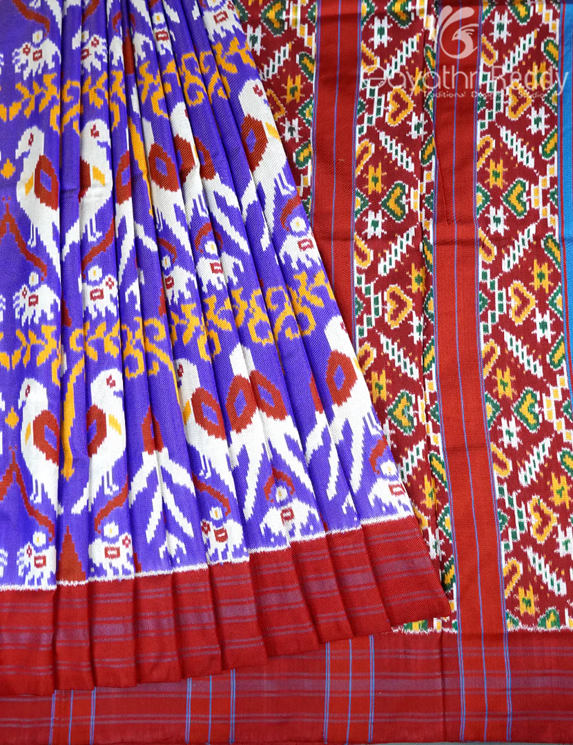 PURE TWILL IKKAT PATTU-IP779