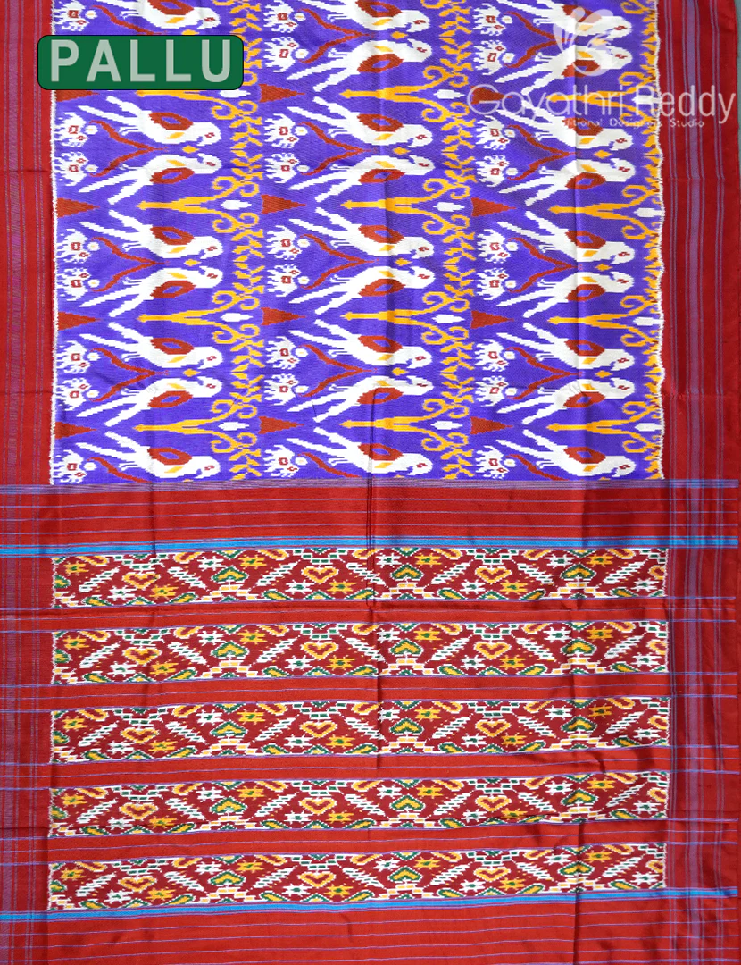 PURE TWILL IKKAT PATTU-IP779 - Image 2